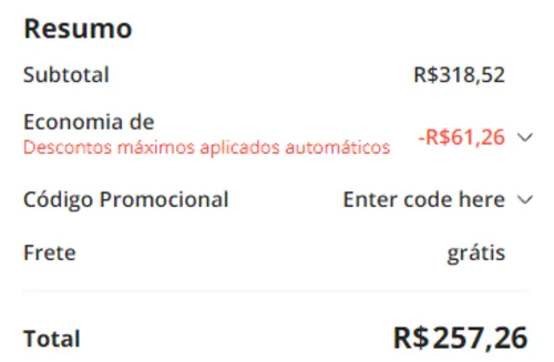 Imagem na descrição da promoção