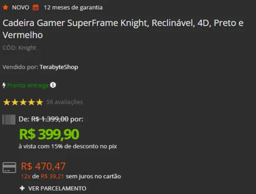 Imagem na descrição da promoção