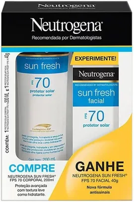 Kit Protetor solar Neutrogena 200 ML +40ml facial 