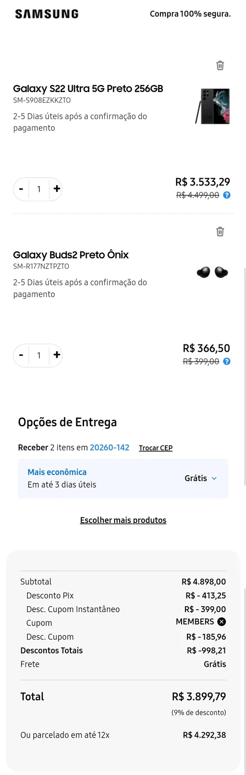 Imagem na descrição da promoção