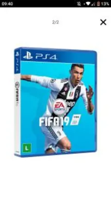[AME] Game FIFA 19 - PS4 - R$70 (ou R$59 com Ame)