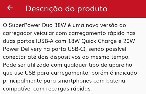 Imagem na descrição da promoção