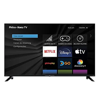 Smart TV LED 43" 4K UHD Philco PTV43G7ER2CPBL - Dolby Audio, Wifi