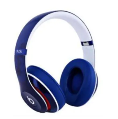 Fone Beats Studio Azul e Branco | Circum-Auricular | Edição Limitada Por R$765