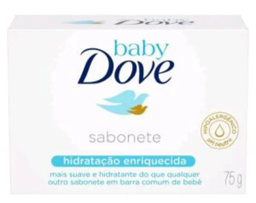 [App + Clube da Lu] R$1,41 Sabonete Dove Baby Hidratação Enriquecida - 75g