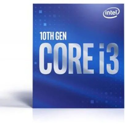 Processador Intel Core i3 10100F 3.60GHz (4.30GHz Turbo), 10ª Geração | R$579