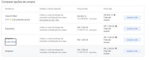 Imagem na descrição da promoção