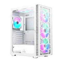 Gabinete Gamer Montech x3 Glass, Mid Tower, White, ATX, 6 Fans, Vidro Temperado