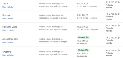 Imagem na descrição da promoção