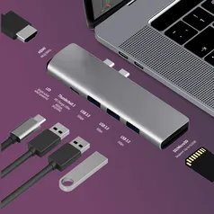 Hub de usb 3.1 tipo c ao adaptador 4k thunderbolt 3 usb tipo C