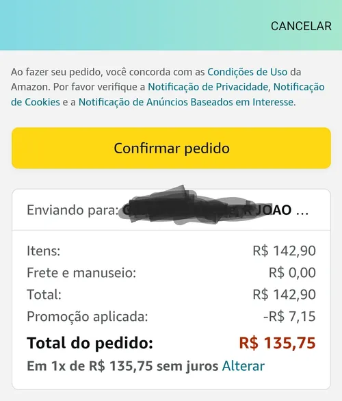 Imagem na descrição da promoção