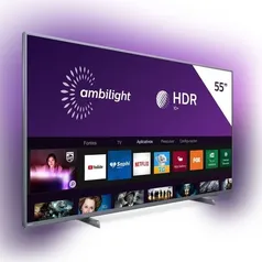 Smart TV LED 55'' Philips 4K Ultra HD AMBILIGHT 3 | R$2270