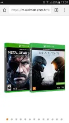 Halo 5 Guardians + Metal Gear Solid V: Ground Zeroes - Xbox One - R$ 80