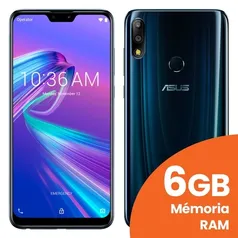 Smartphone ASUS Zenfone Max Pro M2 6GB RAM, 64GB, Black Saphire TELA 6.26”, 12MP+5MP