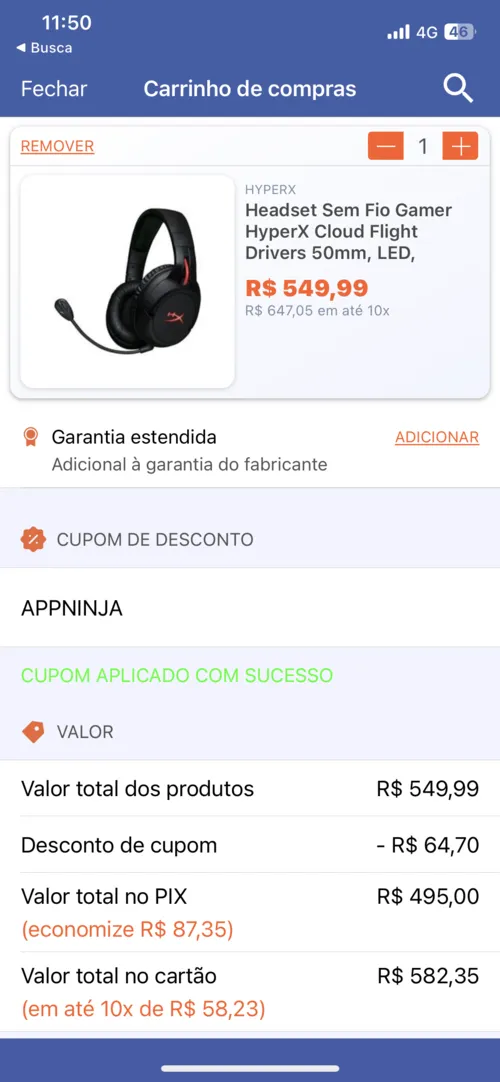 Imagem na descrição da promoção