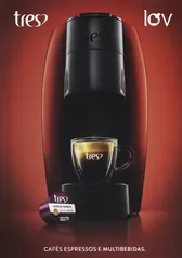 Máquina de Café Espresso Lov Automática Vermelha Brilhante 3 Corações 220V