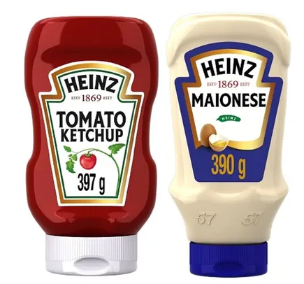 Kit 1 Kechup Heinz Tradicional 397g  + Maionese Heinz 390g