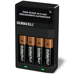 Carregador de Pilhas Recarregáveis AA e AAA DURACELL Com 4 Pilhas AA