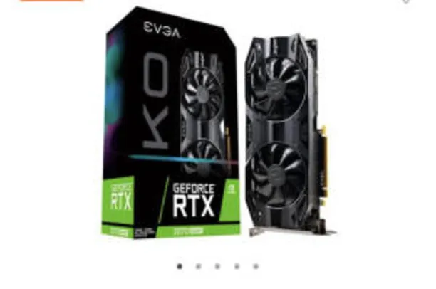 Placa de Vídeo EVGA NVIDIA GeForce RTX 2070 Super KO Gaming, 8GB, R$3100