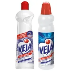 1 Veja limpeza pesada X14 - 500ml 1 Veja tira limo X14 - 500ml - R$9