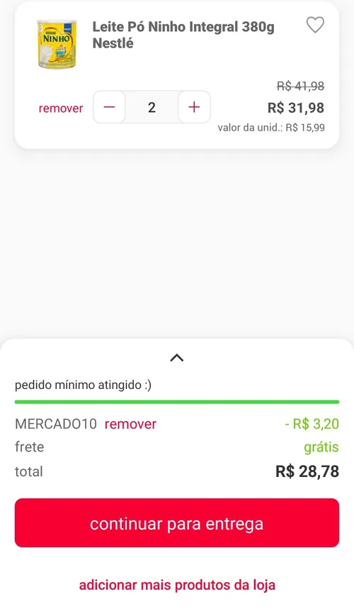 Imagem na descrição da promoção