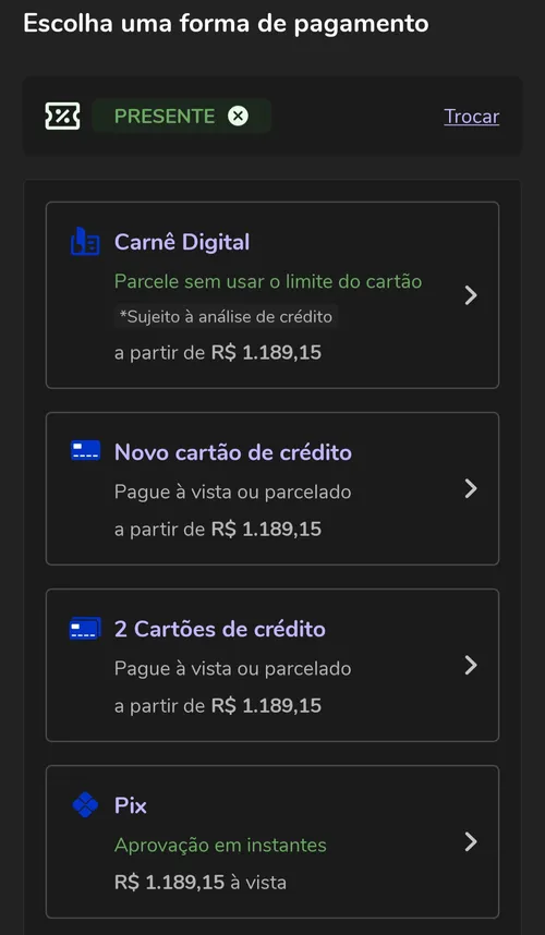 Imagem na descrição da promoção