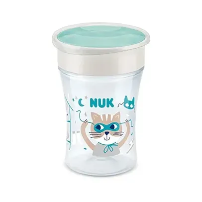 NUK Magic Copo Antivazamento 360° Boy, 230 ml, Azul