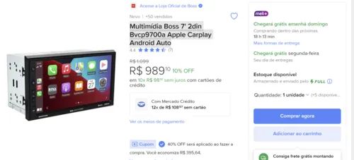 Imagem na descrição da promoção