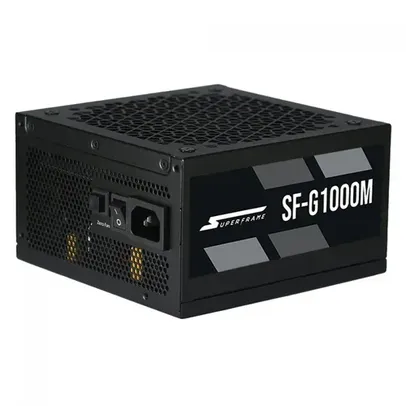 Fonte SuperFrame, 1000W, 80 Plus Gold, Full Modular, Com Conector PCIe 5.0, PFC Ativo, SF-G1000M - 5 anos de garantia