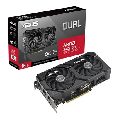 Placa De Vídeo Asus Dual AMD Radeon RX 7600 XT OC Edition, 16GB, GDDR6, FSR, Ray Tracing, DUAL-RX7600XT-O16G