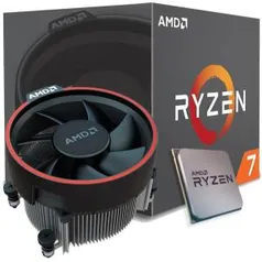 Processador AMD Ryzen 7 2700, Cooler Wraith Spire, Cache 20MB, 3.2GHz (4.1GHz Max Turbo), AM4, Sem Vídeo - YD2700BBAFBOX