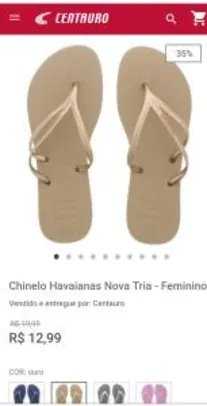 Chinelo Havaianas Nova Tria - Feminino - R$13