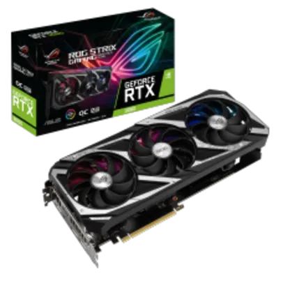 Placa de Vídeo Asus ROG Strix Geforce RTX 3060 OC, LHR, 12GB, GDDR6, DLSS, Ray Tracing, ROG-STRIX-RTX3060-O12G-V2-GAMING