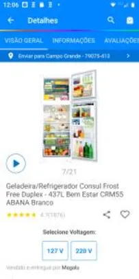 Geladeira/Refrigerador Consul Frost Free Duplex - 437L Bem Estar - R$2576