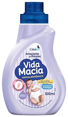 Casa Km Amaciante Vida Macia Glicerina & Amêndoas 500Ml