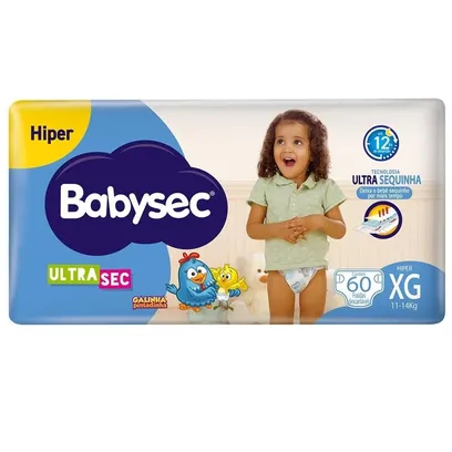 Foto do produto Fralda Babysec Ultrasec XG 60 Unidades