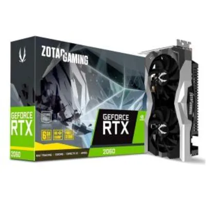 Placa de Vídeo Zotac GeForce RTX 2060 6GB GDDR6 Twin Fan - R$ 1749