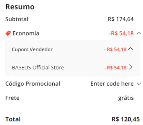 Imagem na descrição da promoção