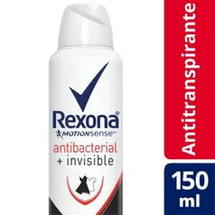 [3 unid.] Desodorante Aerosol Rexona Antibacterial Invisible Feminino 150ml - R$16