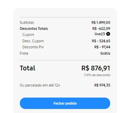 Imagem na descrição da promoção