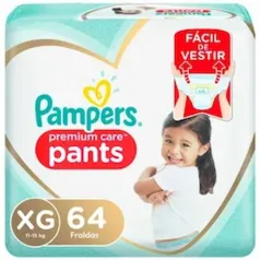 Fralda Pampers Premium Care Pants XG - 64 Unidades