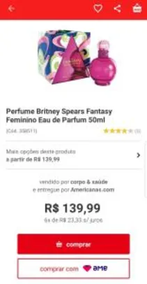 Perfume Britney Spears Fantasy Feminino - 100 ml - R$139