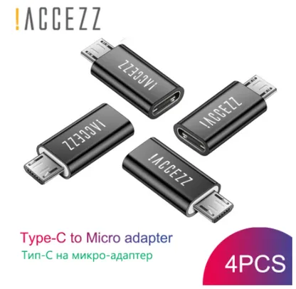 Adaptador conversor cabo Micro USB otg fêmea para Tipo C | R$1,37