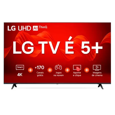 Saindo por R$ 3699: Smart TV 70&quot; 4K LG UHD ThinQ AI 70UR8750PSA HDR Bluetooth Alexa Google Assistente Airplay2 3 HDMI | Pelando