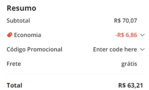 Imagem na descrição da promoção