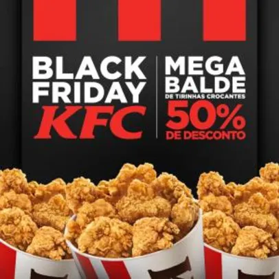 50% Off no MEGA BALDE do KFC