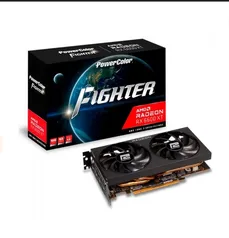 Placa de Vídeo PowerColor Fighter Radeon RX 6600 XT, 8GB, GDDR6, FSR, Ray Tracing, AXRX 6600XT 8GBD6-3DH