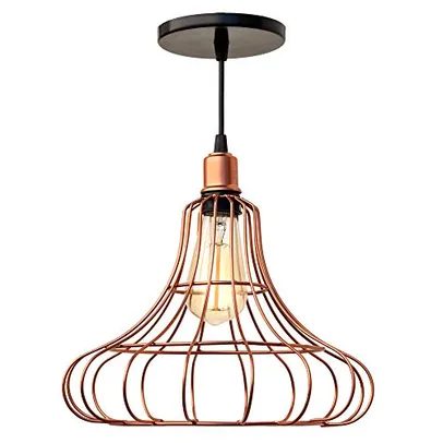 Pendente Masterchef Aramado Cobre Luminária 30Cm Sala