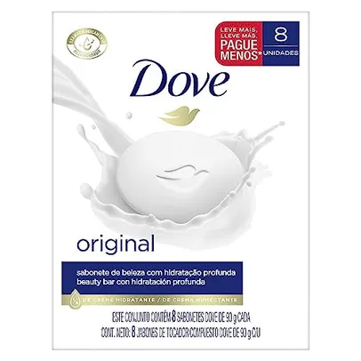 (R$ 2.98 cada) Sabonete Em Barra Dove Branco 90g - 8un