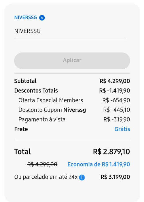 Imagem na descrição da promoção